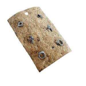 Womens Fashion Stud Earrings Silver Tone Minimalist Chic Arrows Circles Simple